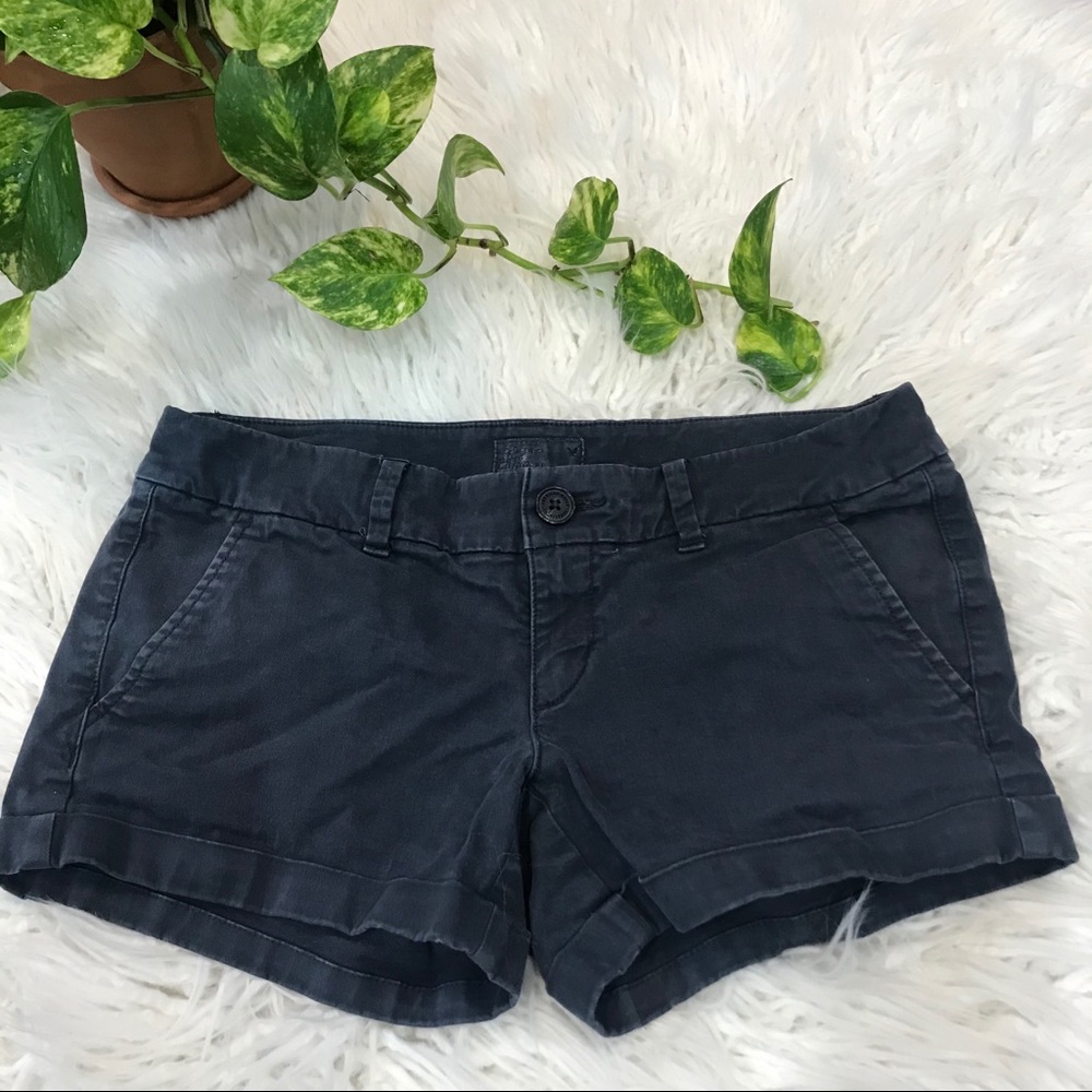 American Eagle Midi Stretch Shorts